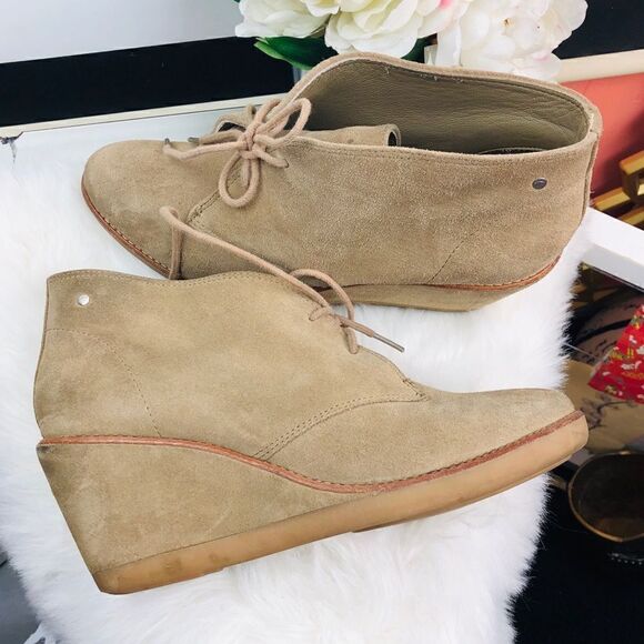 Coach | suede wedges sz 10B‎ - Picture 1 of 5